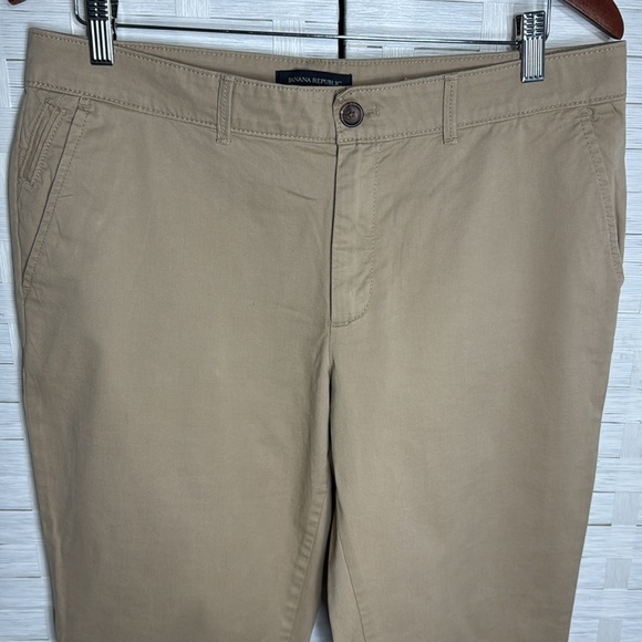 Banana Republic Beige Girlfriend Fit 5 Pocket Pants Size 12 - Picture 2 of 8